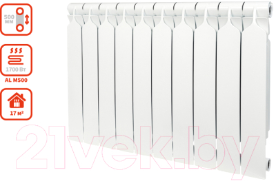 Радиатор алюминиевый BiLux ALM 500