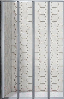 Стеклянная шторка для ванны Ambassador Bath Screens 100x140 / 16041111L - фото