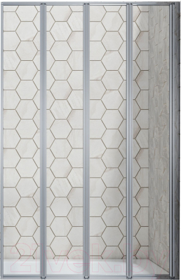 Стеклянная шторка для ванны Ambassador Bath Screens 100x140 / 16041111R - фото