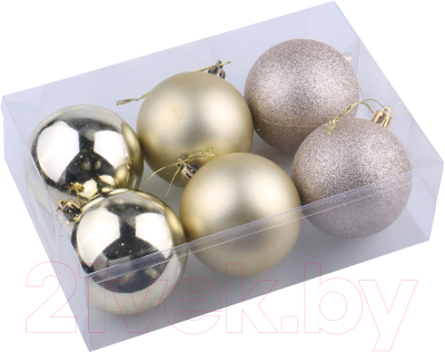 Набор шаров новогодних Золотая сказка 590866 - фото