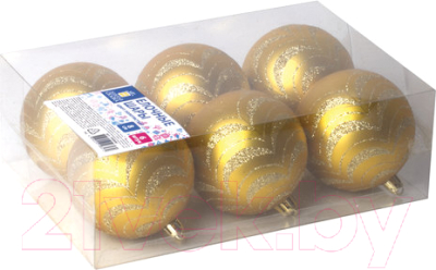 Набор шаров новогодних Золотая сказка 590890 - фото