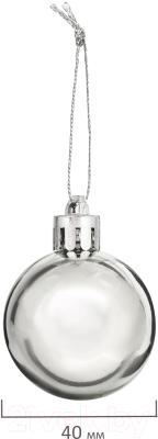 Набор шаров новогодних Золотая сказка 591125