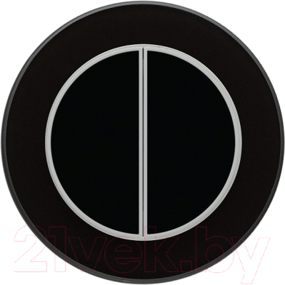 Выключатель DeLUMO Ronda 9005 двухканальный клавишный - фото