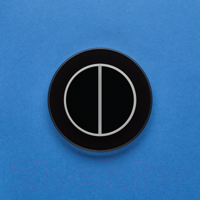 Выключатель DeLUMO Ronda 9005 двухканальный клавишный