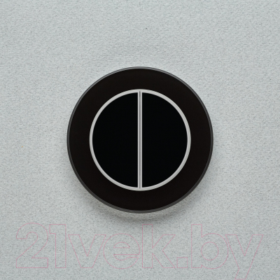 Выключатель DeLUMO Ronda 9005 двухканальный клавишный