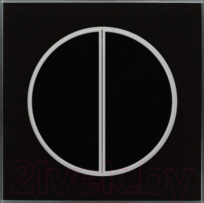 Выключатель DeLUMO Takto 9005 двухканальный клавишный - фото