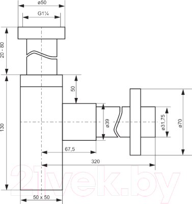 Сифон Deante NHC 032K