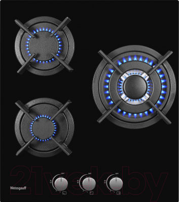 Газовая варочная панель Weissgauff HGG 451 BGH - фото