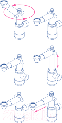 Сифон Deante Space Saver NHC 633K