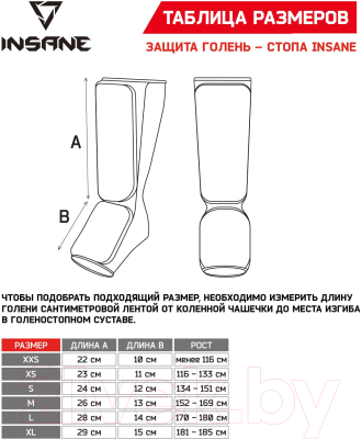 Защита голень-стопа Insane Cuprum / IN22-SG100-K