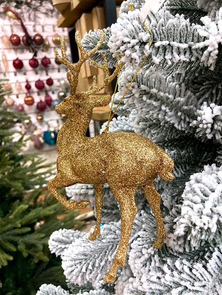 Елочная игрушка Shishi Искрящийся олень / 55674