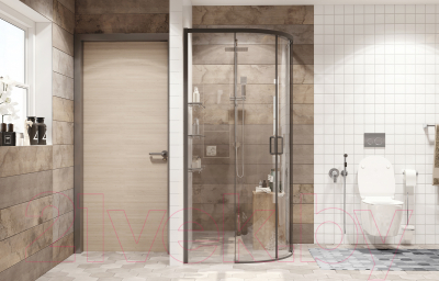 Душевой уголок Ambassador Queen Black 90x90x200 / 11011201