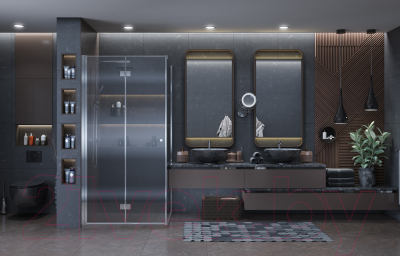 Душевой уголок Ambassador Diamond 100x100x200 / 12011106L 