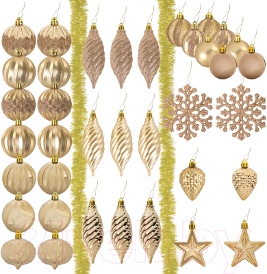 Набор елочных игрушек Золотая сказка 591128 - фото