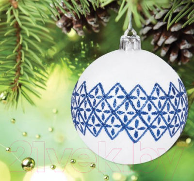 Набор шаров новогодних Золотая сказка Гжель / 591130