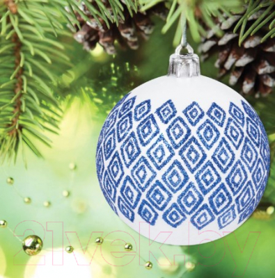 Набор шаров новогодних Золотая сказка Гжель / 591130