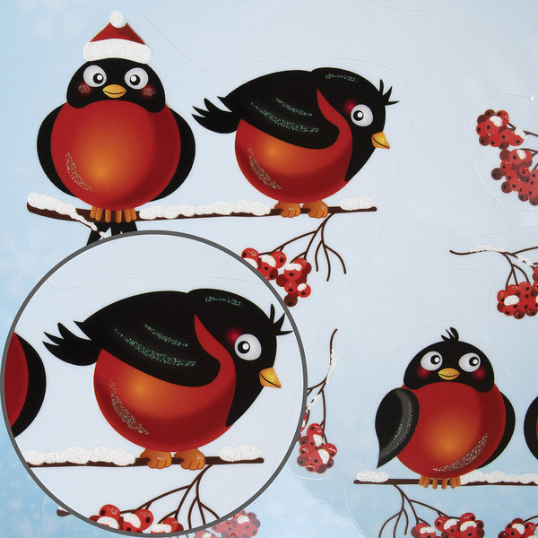 Набор наклеек на окно Золотая сказка 591185