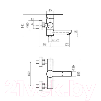 Смеситель Fashun A53001-7