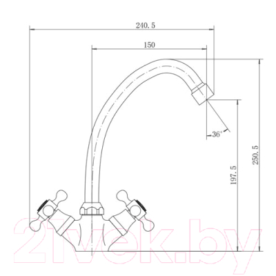 Смеситель Fashun A4017-7