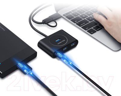 USB-хаб Ugreen CR113 / 20291