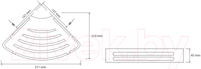 Мыльница Bemeta Cytro 102308061