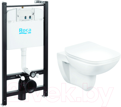 Унитаз подвесной с инсталляцией Roca Debba 893104970 - фото