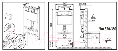 Унитаз подвесной с инсталляцией Roca Debba 893104970