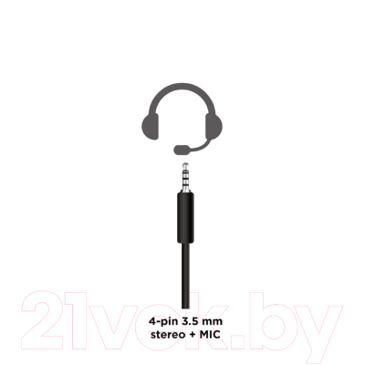 Наушники-гарнитура Gembird GHS-05-B