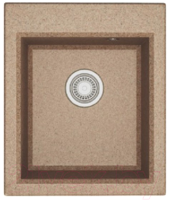 Мойка кухонная Акватон Линеа 43 песочный - фото
