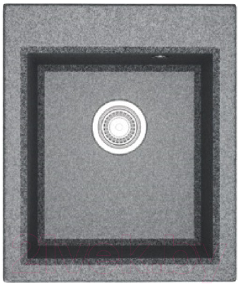 Мойка кухонная Акватон Линеа 43 серый - фото