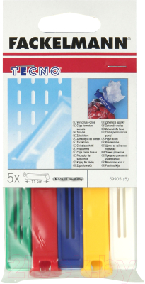 Набор зажимов для пакетов Fackelmann Tecno 59905 / 5306 - фото