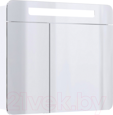 Шкаф с зеркалом для ванной Onika Неаполь 80.01 (208094) - фото