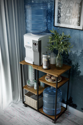 Журнальный столик Калифорния мебель Уотер Loft с подставкой для воды (дуб американский)