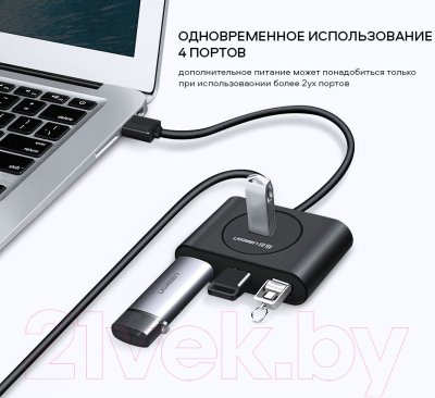 USB-хаб Ugreen CR113 / 40850