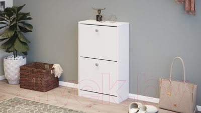 Тумба для обуви ТриЯ Тетра тип 2 исп. 2 (белый)