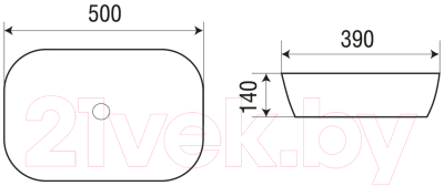 Умывальник WeltWasser Elbach M2195 BDG