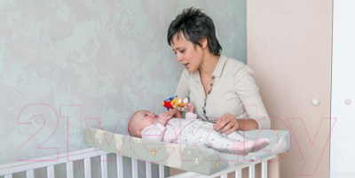 Доска пеленальная Polini Kids Зайки на облачках / 0002454