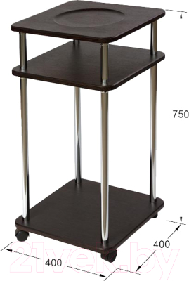 Подставка для бутыли Калифорния мебель Квадратная