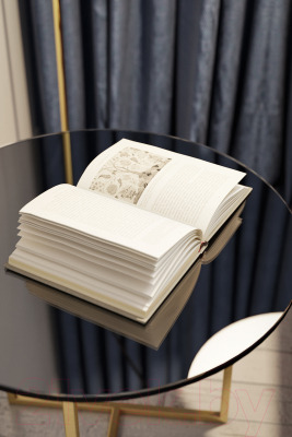 Журнальный столик Калифорния мебель Альбано Glass (черный)