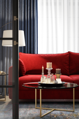 Журнальный столик Калифорния мебель Маджоре Glass (черный)