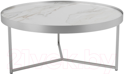 Журнальный столик Калифорния мебель Ориндж (калакатта/хром) - фото