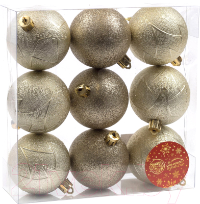 Набор шаров новогодних Белбогемия Сечение 25167623 / 232192 - фото