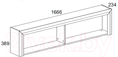 Полка Anrex Whiteblack B