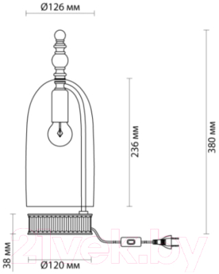 Прикроватная лампа Odeon Light Bell 4882/1T