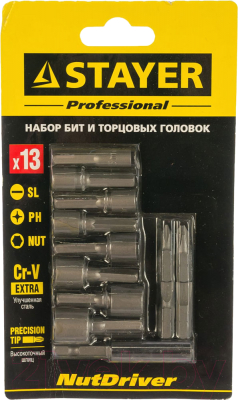Набор бит Stayer 2611-H13
