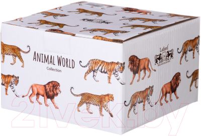 Чашка с блюдцем Lefard Animal world. Лев / 590-404