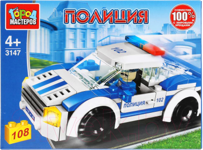 Конструктор Город мастеров Полицейская машина / 3147-JS - фото