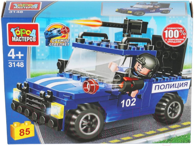 Конструктор Город мастеров Полицейский пикап / 3148-JS