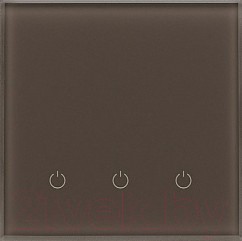 Выключатель DeLUMO Senso 7013 трехканальный сенсорный - фото