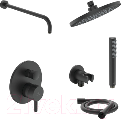 Душевая система со смесителем Ideal Standard Ceraline Black 6 в 1 SetA6939XG - фото